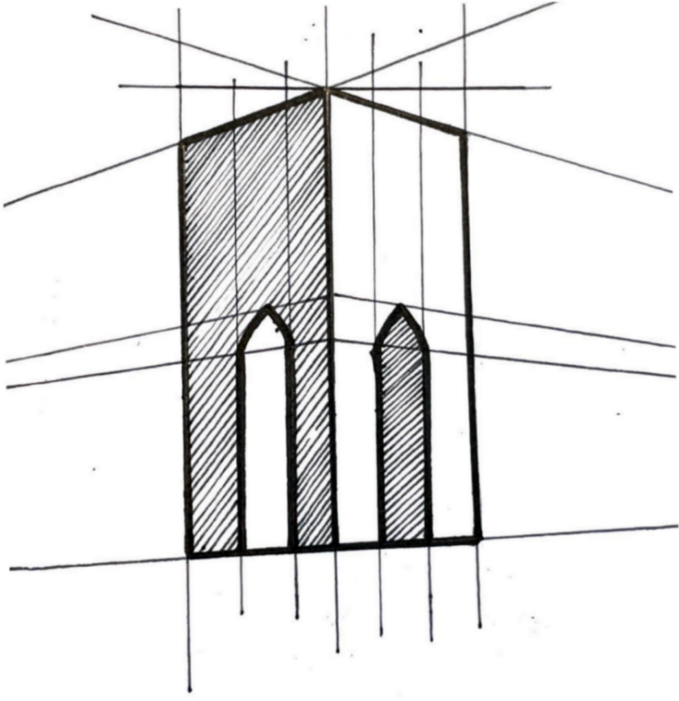 Schizzi preparatori del marchio Ordine degli Architetti
