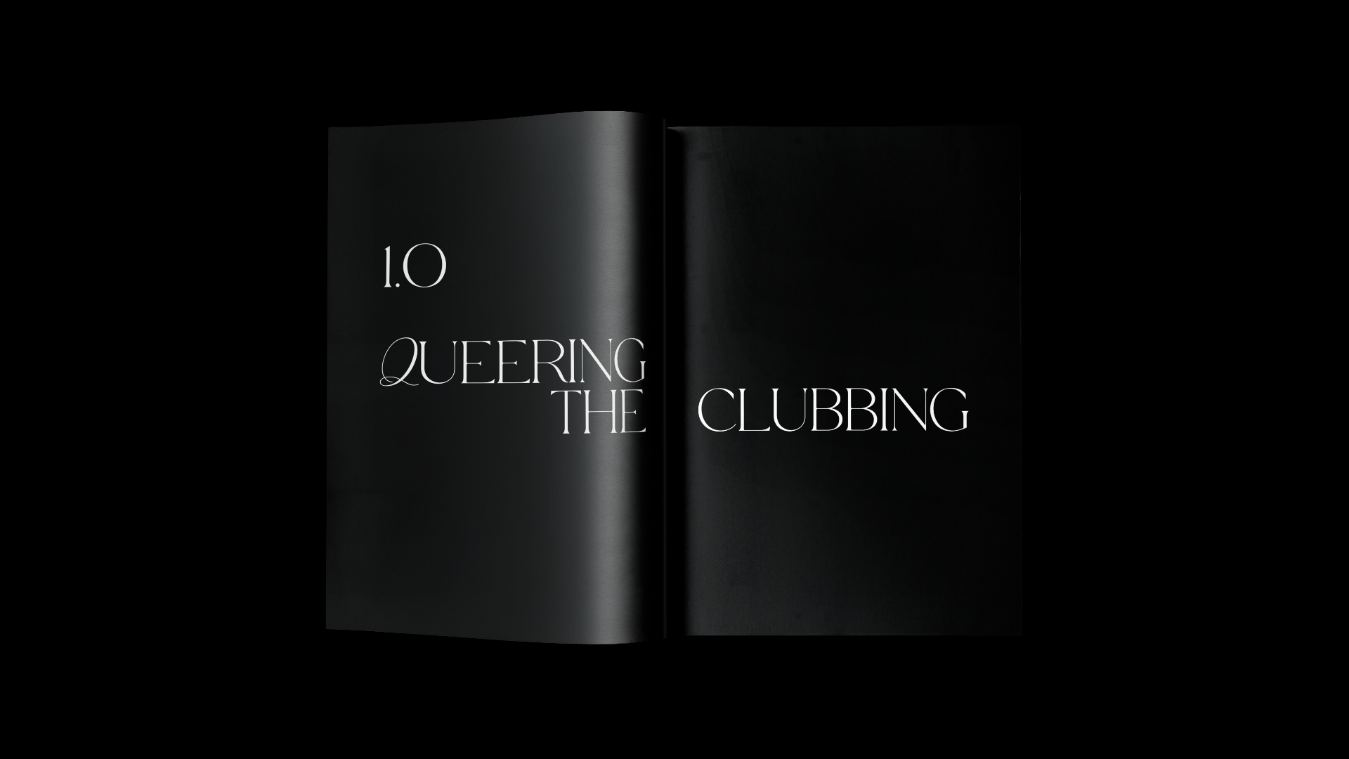 Apertura capitolo 1.0 Queering the Clubbing